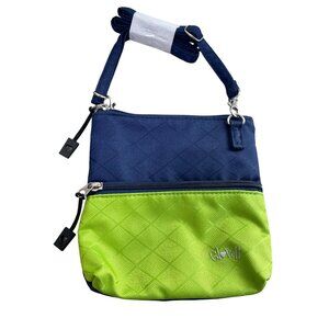 Glove it Augusta Double Zipper Bag One Size Blue Green Polyester Golf Active NEW